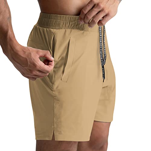 Image of 2 Pack Mens Athletic Shorts 5 Inch Quick Dry Gym Workout Shorts Men Lightweight Sports Running Shorts with Pockets
