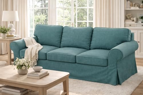 50% Thicker Heavy Ektorp Sofa Cover Compatible with IKEA 3 Seat Slipcover