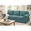 50% Thicker Flax Polyester Teal 3