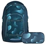 Coocazoo Mate Schulrucksack Set 2tlg. inkl Schlamperbox (Aqua Flow)