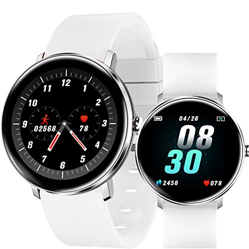 Preisvergleich Produktbild jpantech Smartwatch, Fitness Tracker Voll Touchscreen Fitness Armbanduhr mit Pulsmesser Schlafmonitor Musiksteuerung, Sportuhr Schrittzähler für Damen Herren Smart Watch Stoppuhr für Android und iOS
