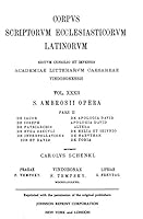 de Iacob, de Ioseph, de Partriachis. de Fuga Saeculi. de Interpellatione Iob Et David, de Apologia Prophetae David, de Helia, de Nabuthae - Ed. C. Sch 3700174691 Book Cover