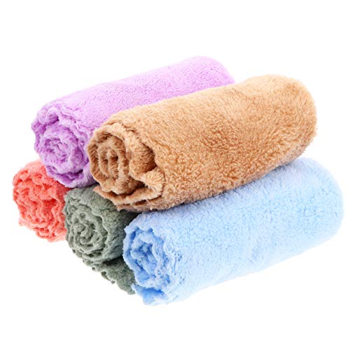 EXCEART Toalha de Banho de Rosto Com 10 PeÃ§as de Pano de Banho de Microfibra para BebÃª Extra Absor