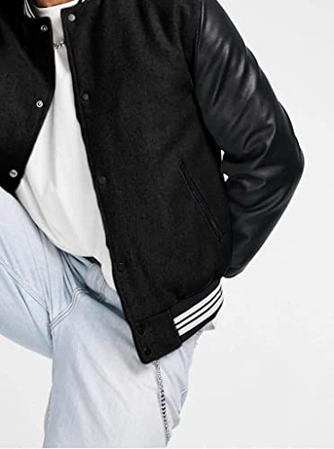 Image of BE SAVAGE Men's Regular Bomber Varsity Jacket