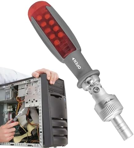Schraubendreher-Bit-Organizer – Magnetisch, Für 28 Bits, Passend Für 1/16"-1/4" Sechskant-Bits, Schwarz
