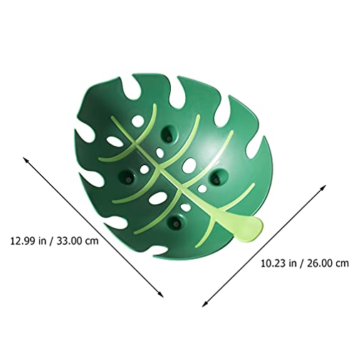 Nuobesty Palm Leaves Plastic Snack Tray Summer Serving Platter Tropical Party Candy Fruit Plate Tea Coffee Food Dish For Jingle Beach Luau Hawaii Party Supplies Favors #TOP4