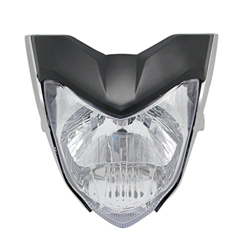 Homyl Tête de Fourche Plaque,Phare de Moto,Phare de Moto LED pour Yamaha - Gris