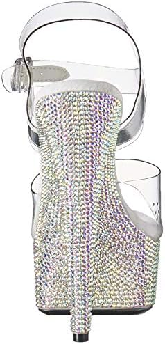 Ellie Shoes Women's Maxine Heeled Sandal, Clear, 9 | Image 2