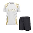 Ronaldo 7 Football Jersey with Black Shorts for (Kid's, Boy's& Men)(XX-Large 44,Multicolor-09) gallery image