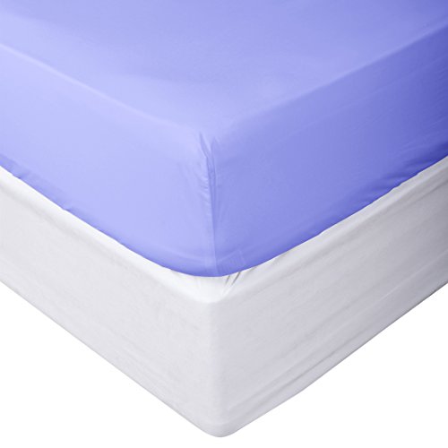 Image of Fitted Sheet - Luxurious & Soft Brushed Microfiber Twin XL Size Linen Fitted Lilac Lavender Sheets, Hypoallergenic Bedroom Essentials - Extra Deep Pocket Super Fit Fitted Sheet by Clara Clark
