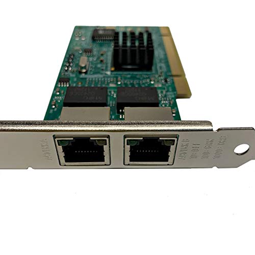 AYA Dual RJ45 Ethernet Port Pro/1000MT PCI Gigabit Desktop Network Adapter con Intel 82546-S Chipset miniatura 3