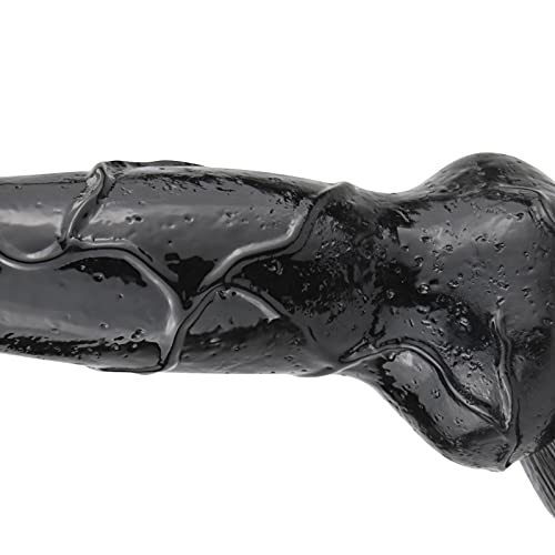 Romi Animal Penis 7.3" Realistic Wolf Dildo Big Size Cock Anal Plugs Artificial Sex Toys (Black) #TOP6