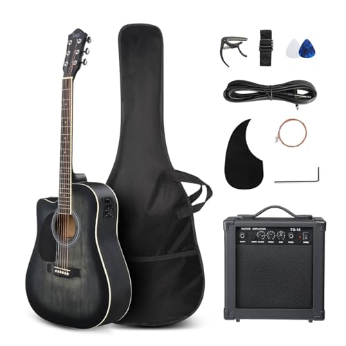 GLARRY 41in Full Size 6 Strings Acoustic Electric Guitar