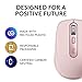 Logitech MX Anywhere 3S Compact Wireless Mouse, Fast Scrolling, 8K DPI Any-Surface Tracking, Quiet Clicks, Programmable Buttons, USB C, Bluetooth, Windows PC, Linux, Chrome, Mac - Rose