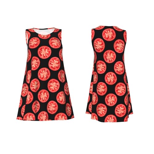 Robe d'été imprimé tomate original et coupe oversize fluide