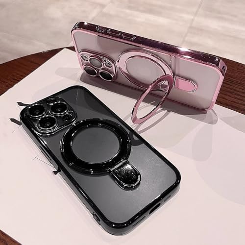 Coque antichoc iPhone 14 Pro Max transparente et support aimanté intégré - 6