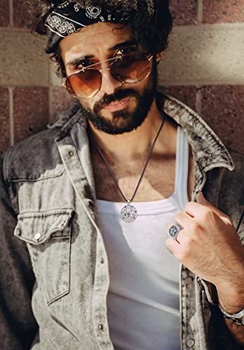 Collar EUDORA Tetragrammaton Pentagrama Plata 925 Unisex