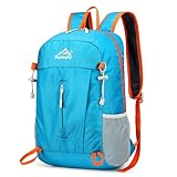 [AVILMORE] 軽量リュックサック 15L 折りたたみ式 コンパクト収納 旅行 ハイキング 登山 キャンプ 防災用 メンズ レディース (ブルー)