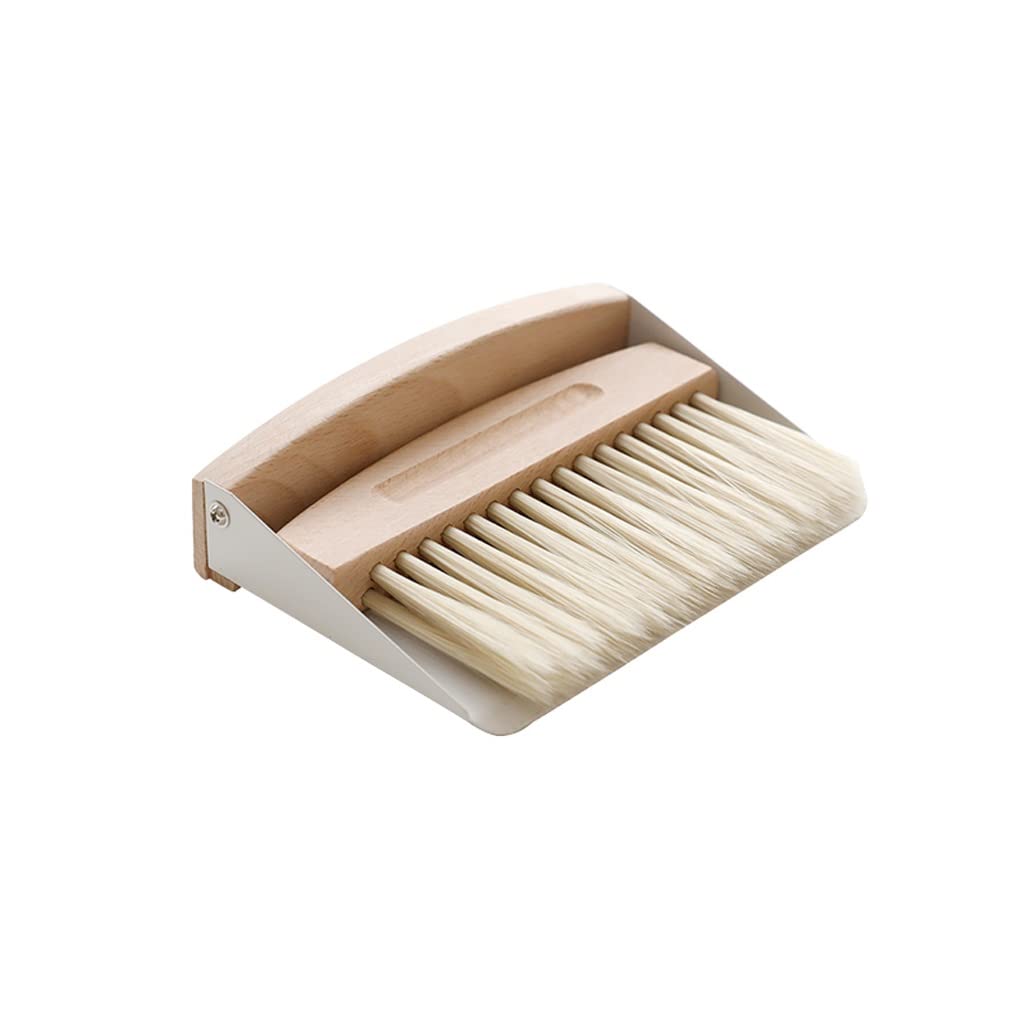 Mini de bureau broom dust set en bois : fini la poussière de table