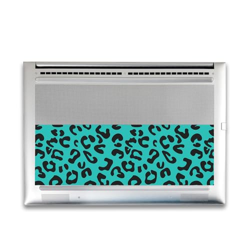 Image of Gaming Skin Compatible with HP Envy x360 16 inch (2023) - Teal Leopard - Premium 3M Vinyl Protective Wrap Decal Cover - Easy to Apply | Crafted in The USA by MightySkins
