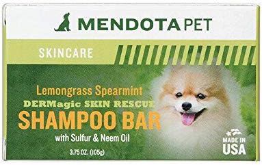 DERMagic Skin Rescue Shampoo Bar, Lemongrass & Spearmint, 99% Organic, 3.75 oz.