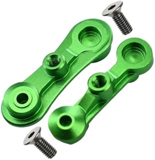 1:10 Baja Rey/Rock Rey/Hammer Rey U4 Upgrade Parts Aluminum Stabilizing Mount For Steering Assembly - 1Pr Set Green