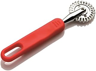 Tredoni 4cm Pastry Wheel - Dough Stamp Cutter/Crimper Pasta/Ravioli/Pie Maker, Stainless Steel Wheel, Easy-Grip Handle, Multicolor