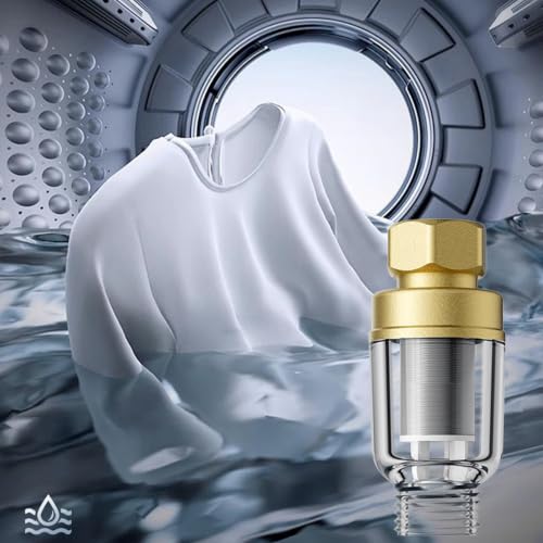 Miniatura 8 de Wjuan Filtro Agua Grifo, Filtro Antical Elemento Filtrante Acero Inoxidable Libre De Intercambio, Latón Shower Filter Es Antioxidante, Filtra Óxido Y Polvo Fino 72 30,7 21,9 Mm