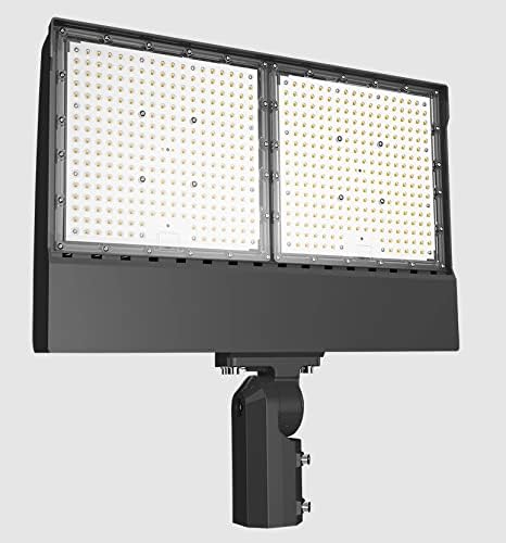 RAB X17PA450NSF/PCT Power-Adjustable (250W/350W/400W), high-Output LED floodlight, twistlock photocell, Slipfitter Mount (120-277V, 4000K)