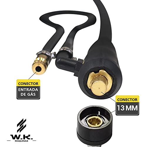 Tocha seca para inversora tig wp17 3.5m conexão 13mm
