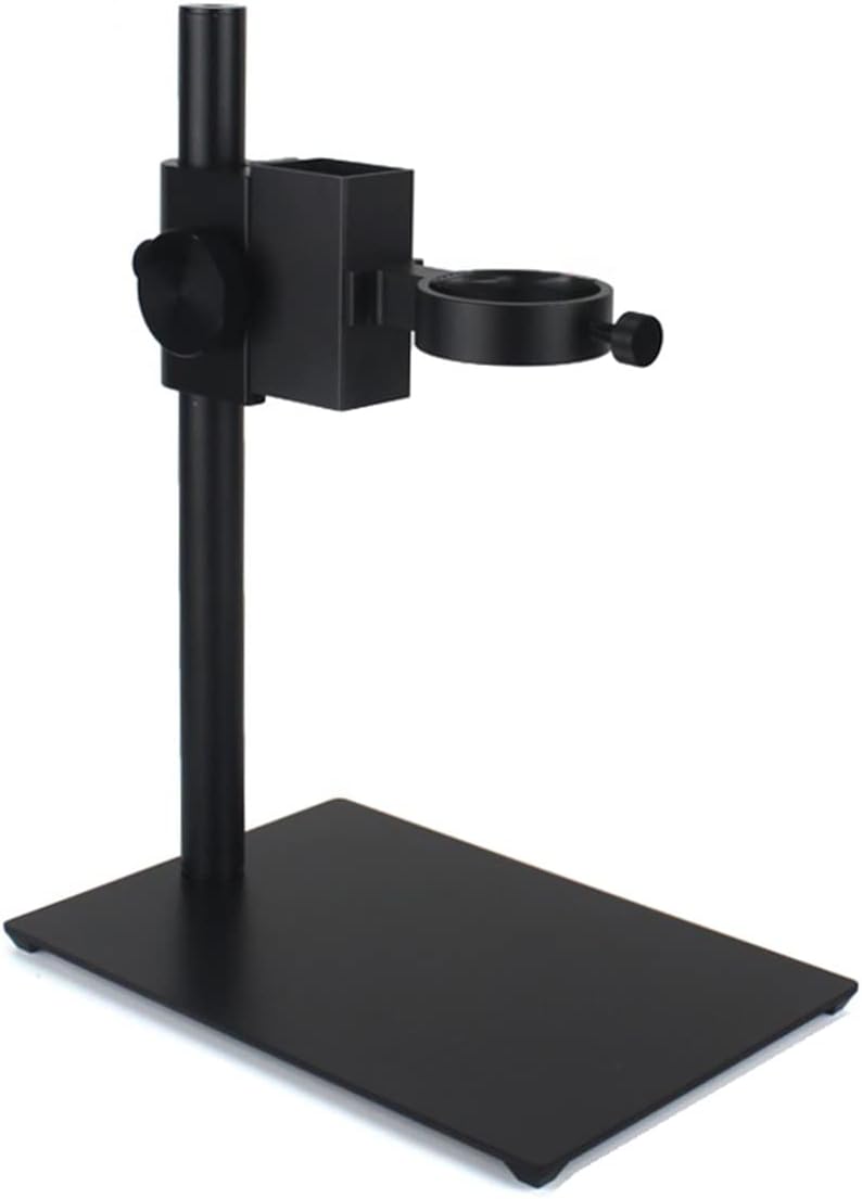 Microscope Accessories Kit 48MP 4K HDMI USB Industrial Digital Video Microscope Camera Zoom 130X C-Mount Lens Microscope Slides (Color : E only Stand)