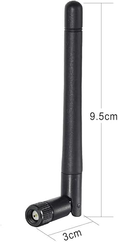 Miniatura 38 de Bingfu Dual Band WiFi 2.4GHz 5GHz 5.8GHz 3dBi MIMO RP-SMA Macho Antena Bluetooth (paquete de 2) para PC Computadora WiFi Router Tarjeta de red