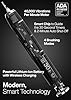 Aquasonic Black Series Ultra Whitening Toothbrush – ADA Accepted Electric Toothbrush- 8 Brush Heads & Travel Case – 40,000 VPM Electric Motor & Wireless Charging - 4 Modes w Smart Timer