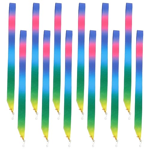 Kisangel Ruban De Médaille 2,5x90 Cm, Lot De 12 Lanières Aux Couleurs Rouge Blanc Bleu Avec Crochet Triangulaire, Multifonction Pour Fête Sportive, Récompense Et Événements Sportifs