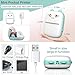 Mini Printer Portable, Inkless Sticker printer with 8 Rolls Paper, Bluetooth Wireless mini thermal printer Compatible with iOS + Android for Journal, Memo, Photo, Print Pod Gifts for Girls Kids