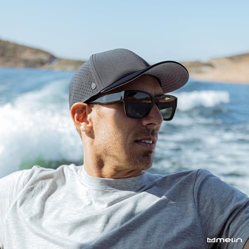 melin A-Game Hydro, Performance Snapback Hats, Water-Resistant Baseball Caps for Men & Women, Golf, Running, or Workout Hat