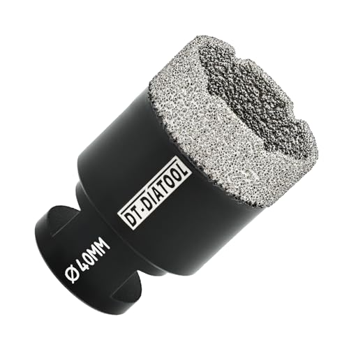 DT-DIATOOL Foret Diamant 40mm Scie Cloche pour Forage à Sec Carrelage Porcelaine Marbre...