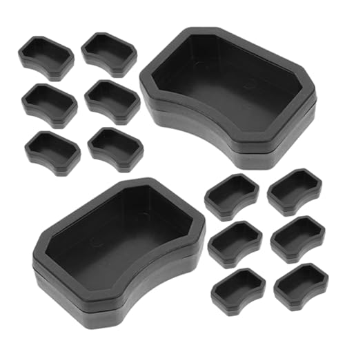 Toyvian 20個 給餌 ボウル カメ ボウル トカゲ カメ 水 皿 水 ボウル ヘビ トカゲ 餌 爬虫類 カメ 給餌器 テラリウム 水 ボウル 水 給餌器 黒 プラスチック