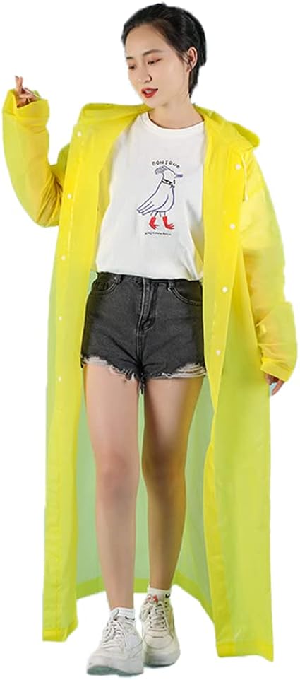 Amazon レインコート レディース メンズ リュック対応 ロング丈 撥水 バイク 自転車 梅雨対策 防水 台風 軽量 ポンチョ 雨合羽 通勤 通学 男女兼用 黄 レインコート ポンチョ 通販