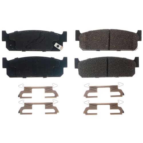 Image of PowerStop Rear Brake Pads for Infiniti J30 1993-97 |M45 2003-04 |Q45 1994-06 - Z17 Ceramic Brake Pads with Installation Hardware, 17-588