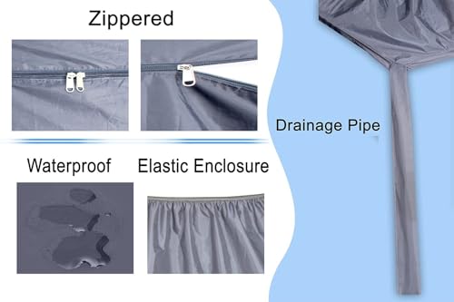Image of Ac Service Plastic Jacket (Wash Bag) For 1 Ton, 1.5 Ton To 2 Ton Split Ac Which Is Waterproof Indoor Unit Cover With Drain Outlet For Cleaning Purpose (Wash Bag Grey)