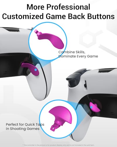 Image of CHARM FOCUS Metal Thumbsticks & Back Paddles for PS5 Edge Controller