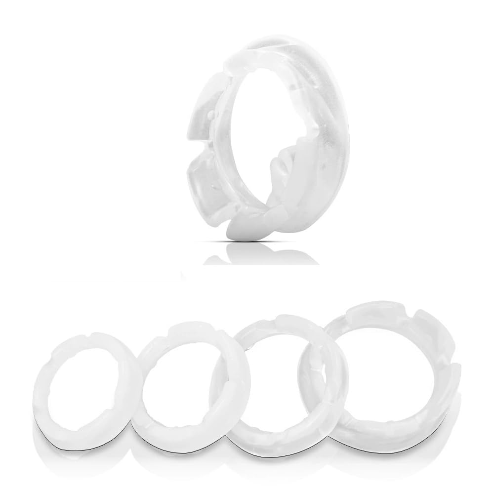 ペニスリング コックリング 4点セット 【昼用＆夜用】 無臭 防水 超通気性 シリコン製 高弾力 締め付け感調整可能男性専用アダルトグッズ 快適装着 大人のおもちゃ 人気 (4個入)