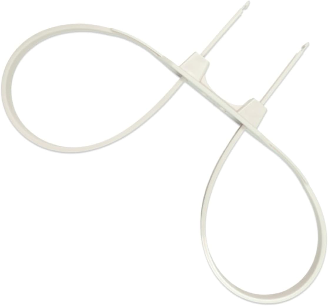 Flex Cuffs Zip Ties - 33.55" Inch Long 25 Pcs, 250 Lbs Tensile Strength, Handcuff Cable Ties, Nylon Double Locking Disposable Police, Military, and Prison Grade Restraint Ziptie