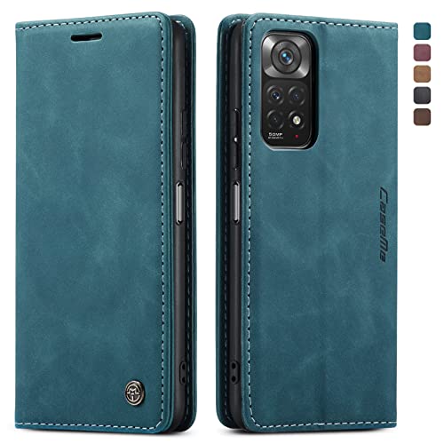Capa para Xiaomi Redmi Note 11 4G,Capa Capinha Carteira Couro Xiaomi Redmi Note 11 4G, Slots de Cart
