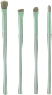 مجموعة فرش مكياج من اس واي اكس، مكونة من 4 قطع، فرش خلط كريم الأساس والبودرة وأحمر الخدود وظلال العيون والكونتور - متعددة الألوان