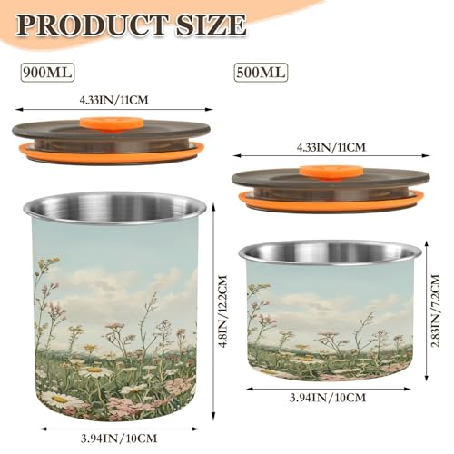 Contenedor de Almacenamiento al Vacío para Café de Acero Inoxidable 30oz miniatura 3