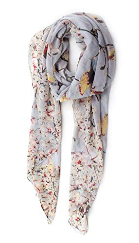 Barara King Spring Birds Print Voile Print Scarf Fashionable Women Scarves Shawl #TOP11
