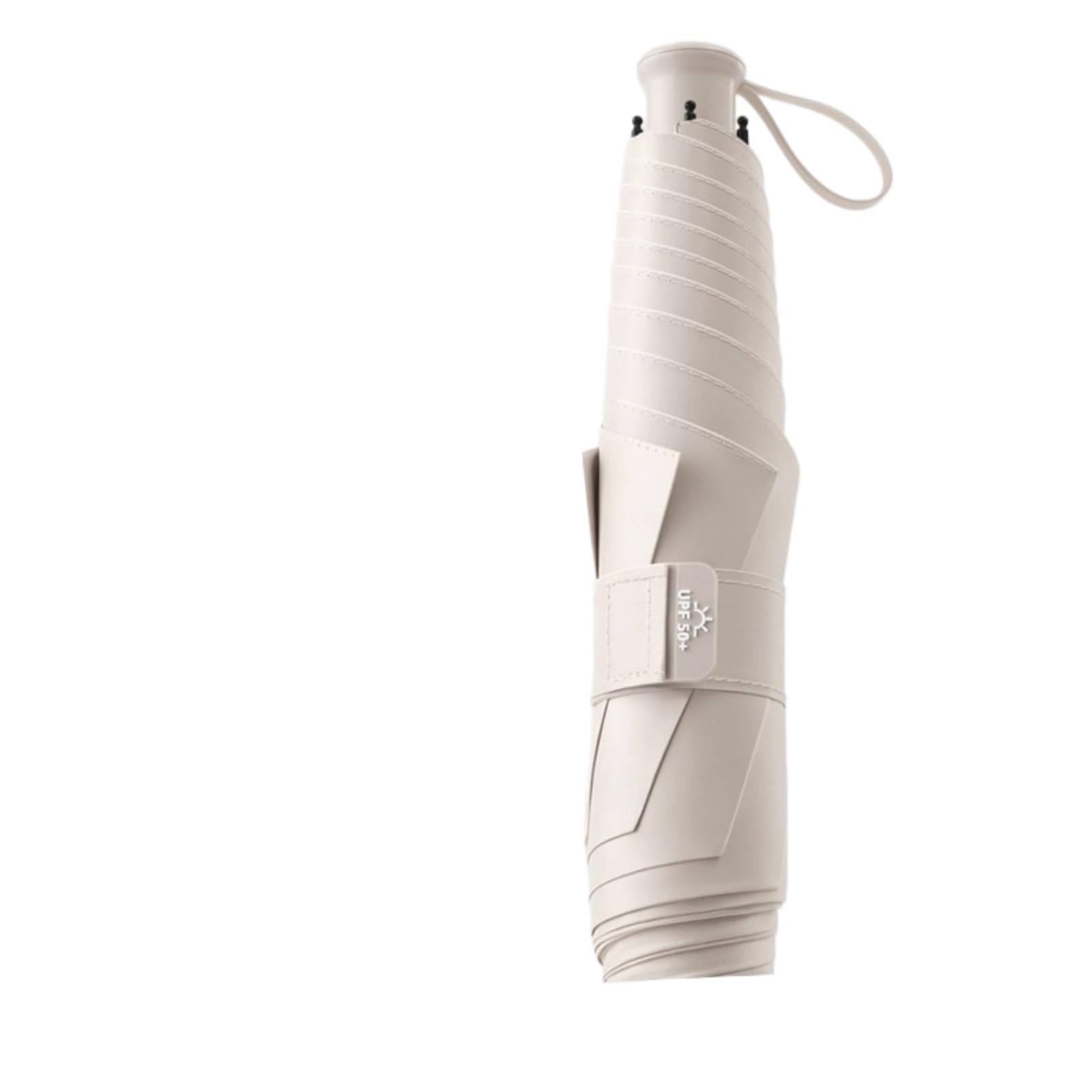 Ombrello da Sole Mini Tasca Upf50 + Viaggio Leggero Pieghevole Compatto con Cordone A Mano