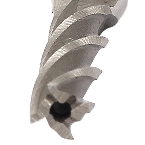 Image of uxcell 6mmx4.75mmx20mx60mm Machining Cutting Tool Helical Groove 4 Flute Straight Shank Milling Cutter End Mill
